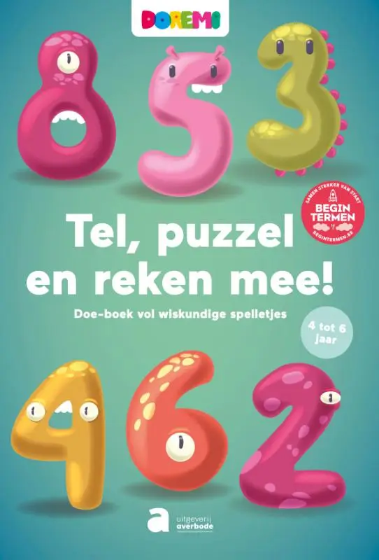 Spelletjes- en oefenboek Doremi : Tel, puzzel en reken je mee