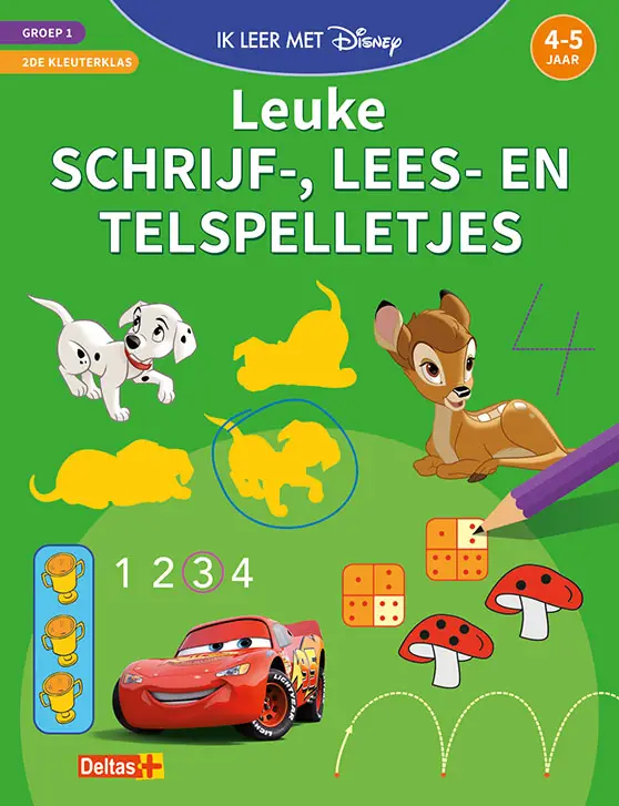 Leuke schrijf-, lees- en telspelletjes / Groep 1, 2de kleuterklas